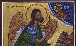 Icoana lui Ioan Botezătorul (Înaintemergător): icoane ortodoxe scrise de mână